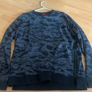 Nike black camo basketball sweater